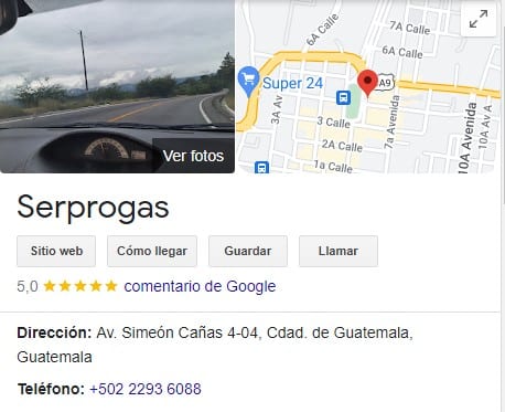 google my business serprogas