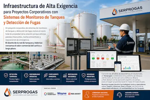 Sistemas de Monitoreo de Tanques y Detección de Fugas: Instalación en Guatemala sistema de monitoreo de tanques
