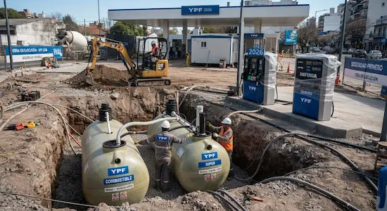 instalación de tanques subterráneos en Guatemala